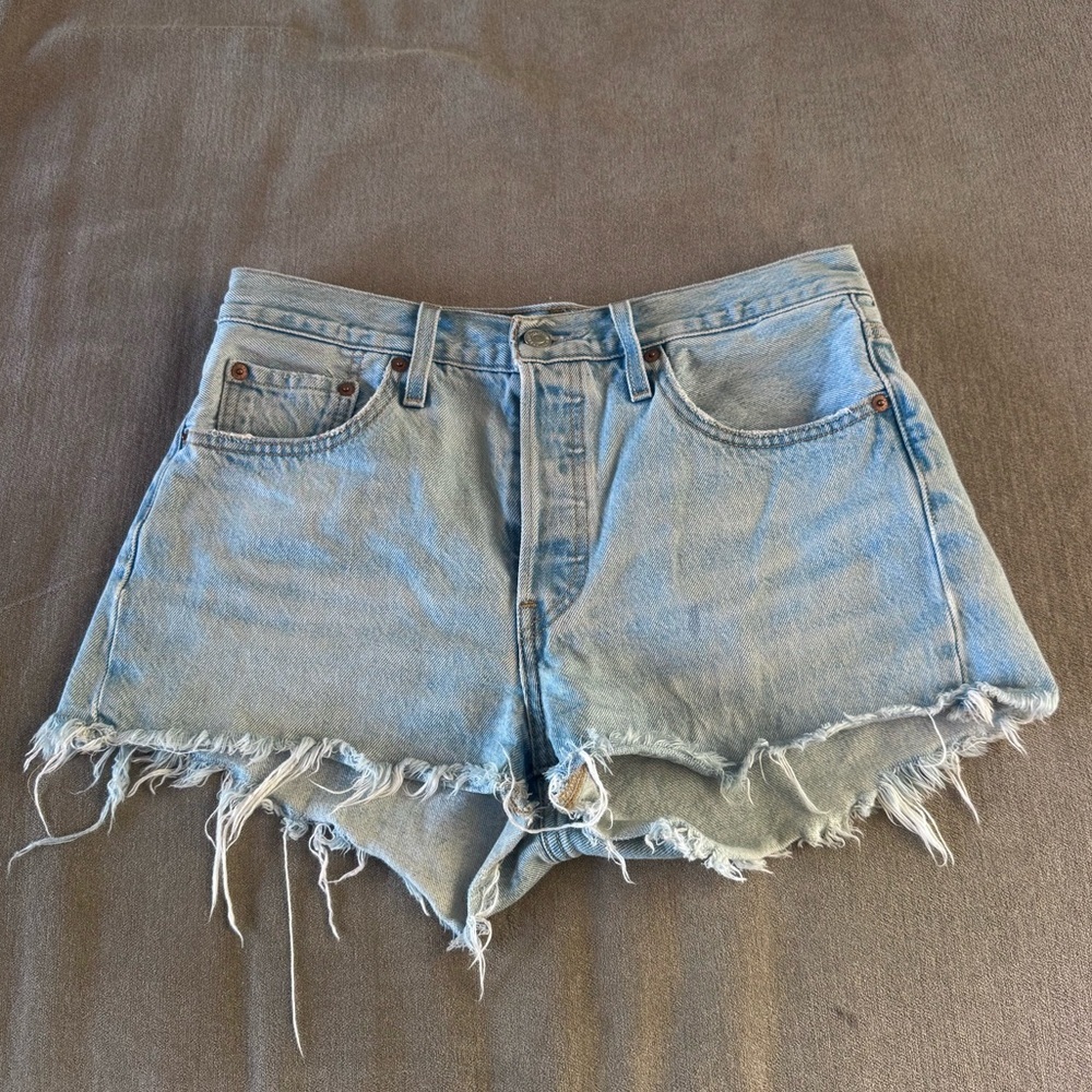 Levi’s 501 High Waisted Denim Shorts